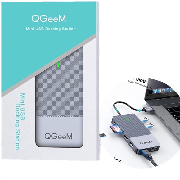 qgeem Other Qgeem 1in1 Universal Usb C Hdmi Vga Multiport Adapter
